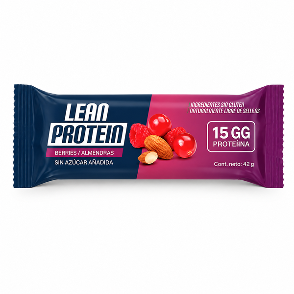 Barra Proteína Lean Protein Berries Almendras 42g