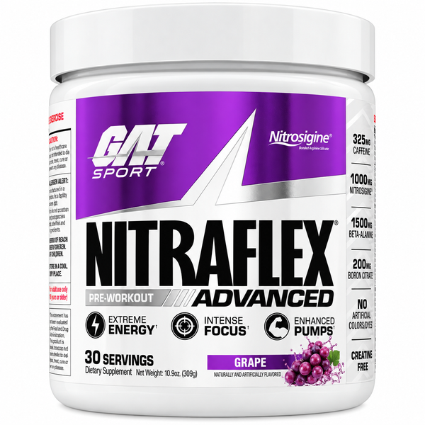 Gat Sport Nitraflex Advanced Grape 300g 325mg Cafeína
