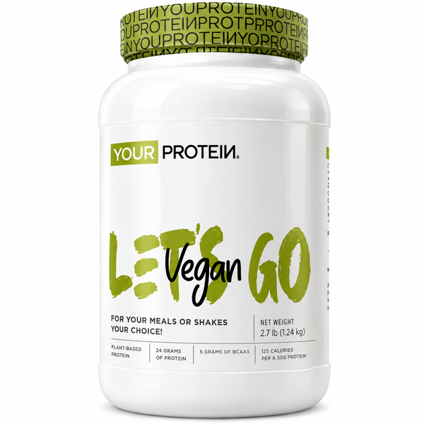 Your Protein Vegan Protein Unflavored 2.7lb 25g Proteína Vegetal