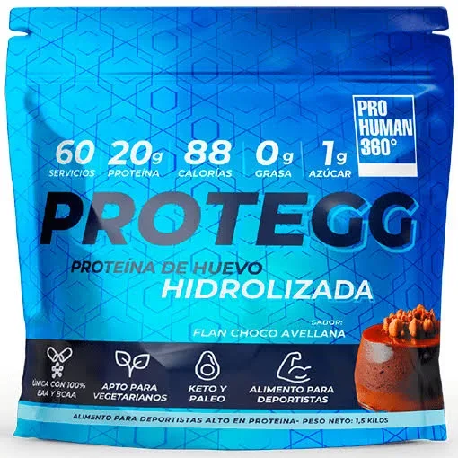 Protegg Proteína De Huevo Hidrolizada 1.5kg 20g De Proteína