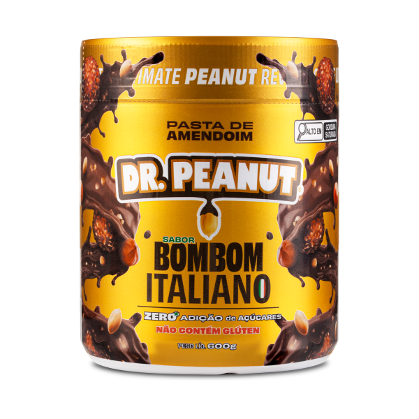 Pasta De Maní Dr. Peanut Bombom Italiano 600g Chocolate Y Avellana