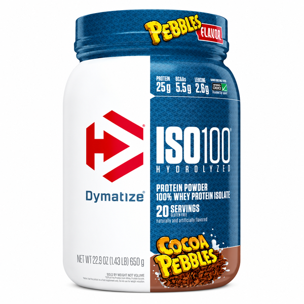 Dymatize Iso100 Cocoa Pebbles 1.45lb 25g Proteína Hidrolizada