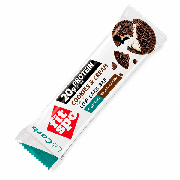 Barra Proteína Fitspo Low Carb Cookies Amp Cream 60g