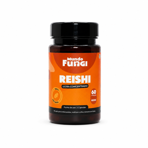 Reishi Mundo Fungi 60 Cápsulas Ganoderma Lucidum