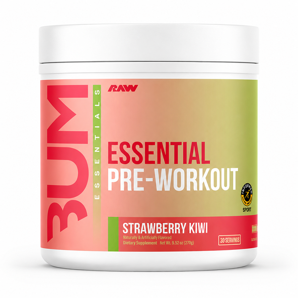 Pre Entreno Raw Cbum Essential 30Servicios Strawberry Kiwi