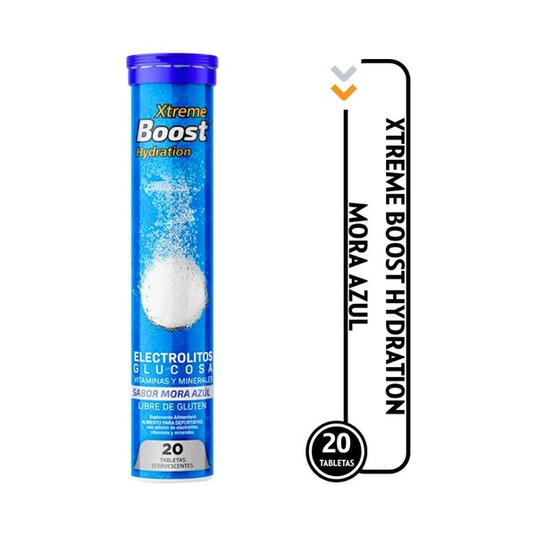 Xtreme Boost Efervecente Electrolitos Glucosa 20 Tab