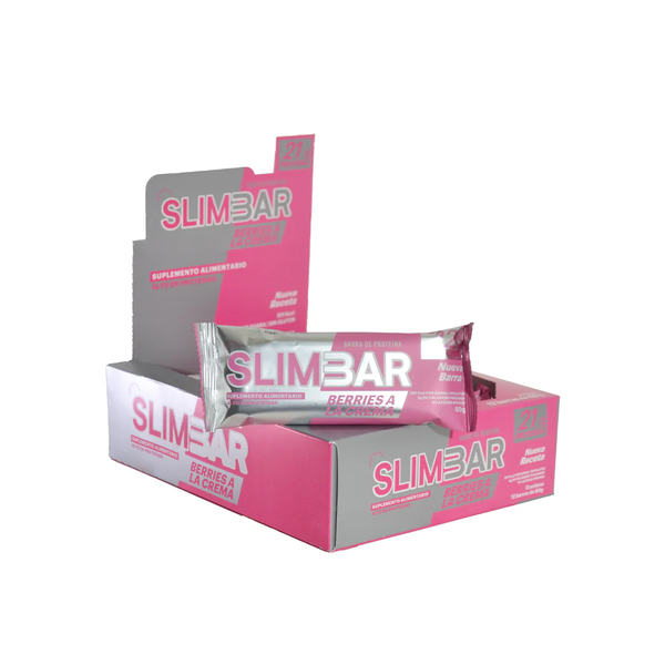 Barritas Slimbar Berries A La Crema 60gr 12 Unidades