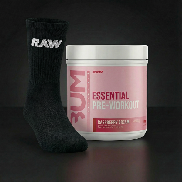 Pre-Entreno Cbum Essential 30Servicios + Par De Calcetines Raw
