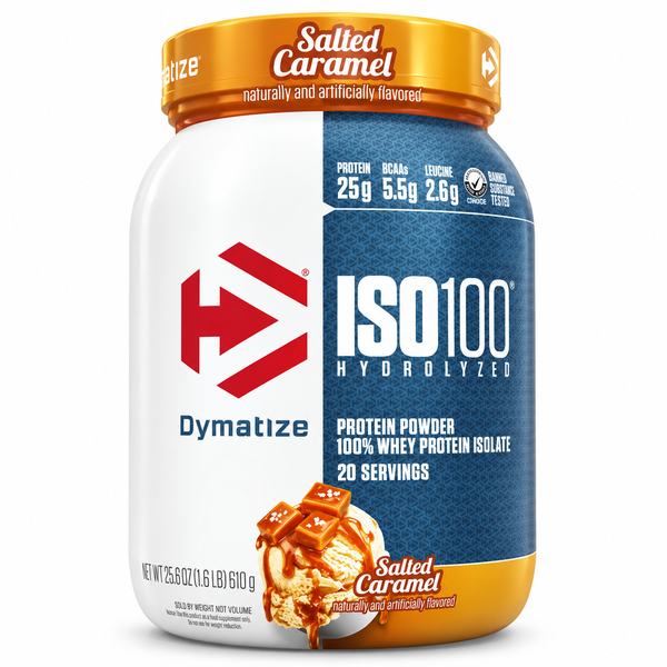 Dymatize Iso100 Salted Caramel 1.45lb 25g De Proteína