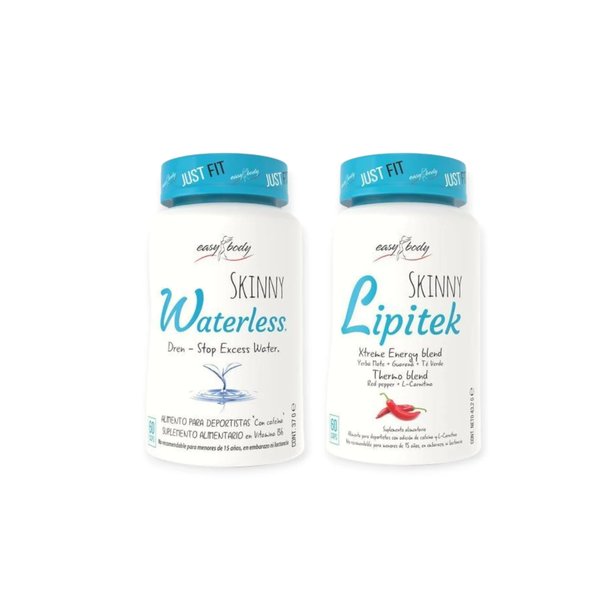 Pack Quemador Lipitek + Diuretico Waterless Easy Body