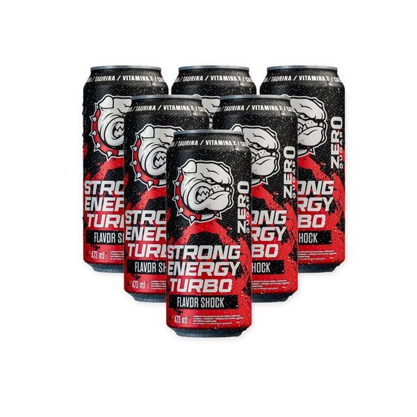 Pack 6 Energeticas Energy Turbo 473ml Strongest