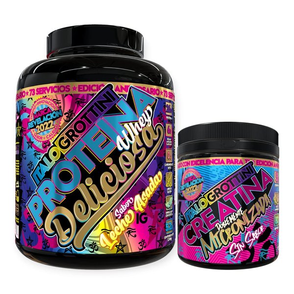 Proteina Whey Deliciosa 5.2lb + Creatina 80Servicios Italo Grottini