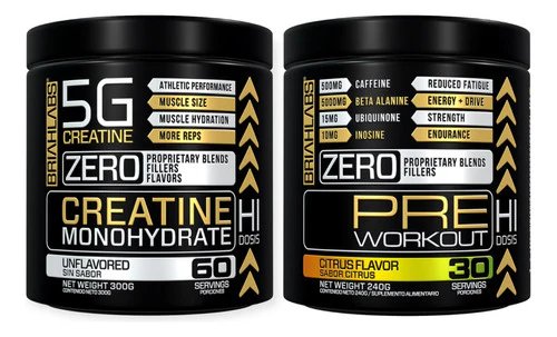 Pack Creatina 300gr + Pre-Entreno 240gr Briahlabs