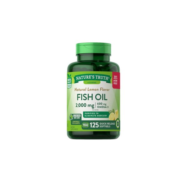 Omega 3 Fish Oil 2000mg 125Caps Natures Truth