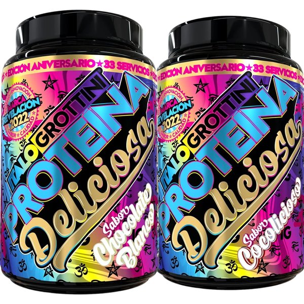 2 Proteinas Whey Deliciosas 2.3lb C/U Italo Grottini