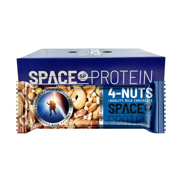 Box 30 Barras 4 Nuts 40gr Space Protein