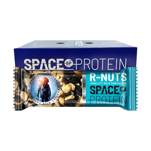 Box 30 Barras R-Nuts Raisins 40gr Space Protein