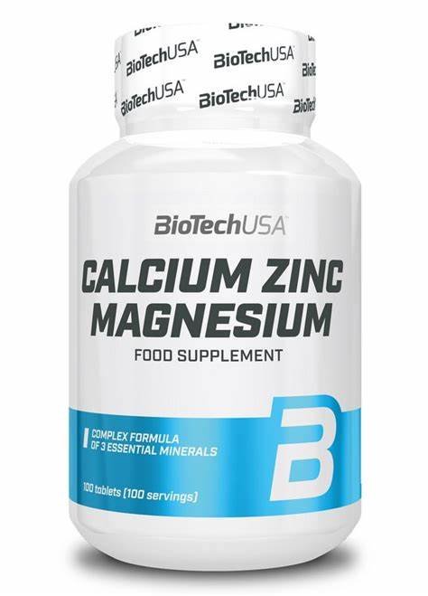 Calcium Zinc Magnesium 100Tabletas Biotechusa