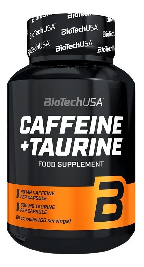 Cafeina + Taurina 60Capsulas Biotech Usa