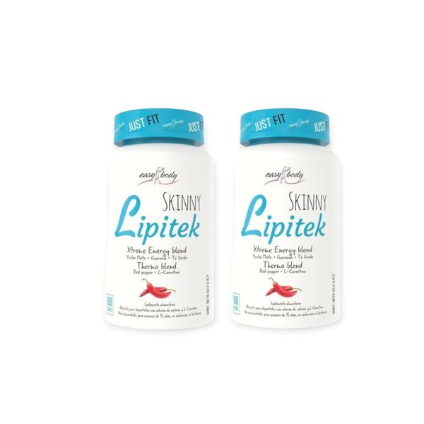 Pack 2 Lipitek Quemador De Grasa 60 Cps C/U Easy Body