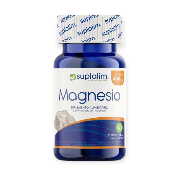 Magnesio 400mg 60 Comprimidos Suplalim