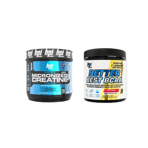 Creatina Bpi 600gr + Better Best Bcaa 330g Bpi Sports