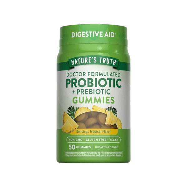 Probioticos + Prebioticos 50 Gomitas Sabor Tropical Natures Truth