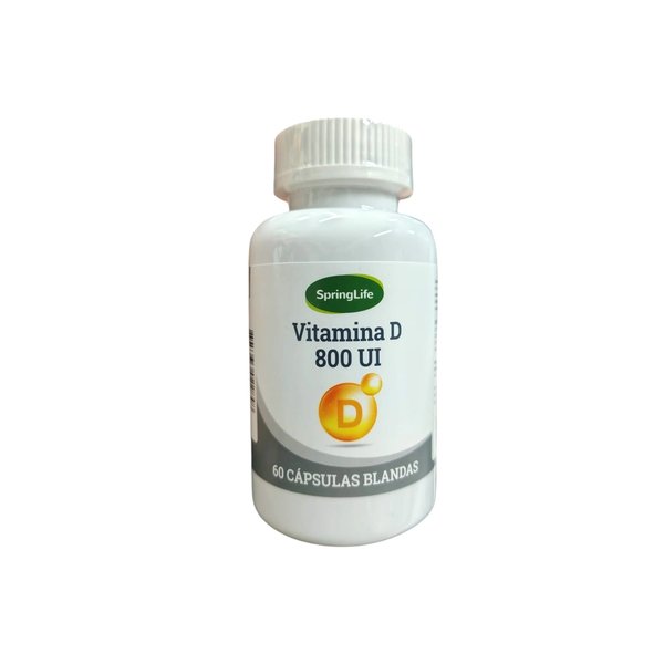Vitamina D 800 Ui 60Capsulas Blandas Springlife
