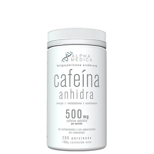 Cafeina Anhidra 100gr Alpha Medica