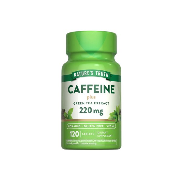 Cafeina 200mg Con Te Verde 120Tabletas Natures Truth