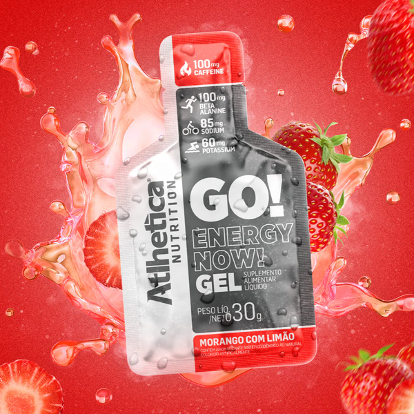 Gel Energizante Go Energy Now 10 Unidades Atlhetica