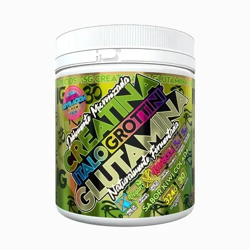 Creatina + Glutamina 324gr Kiwi Colada Italo Grottini