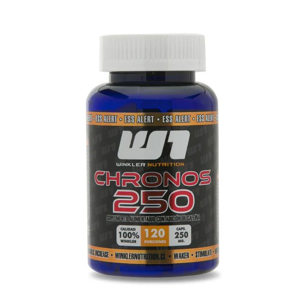 Cafeína 250mg Chronos 120 Cápsulas Winkler