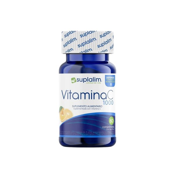 Vitamina C 1000mg 60 Comprimidos Suplalim