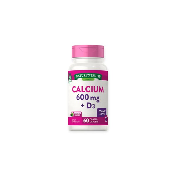 Calcio 600mg + Vitamina D3 En Capsulas Natures Truth