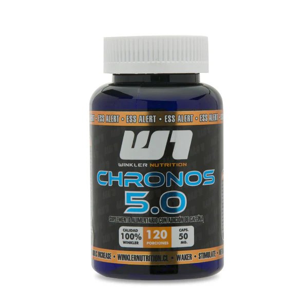 Cafeína Anhidra 50mg Chronos 5.0 120 Cápsulas Winkler