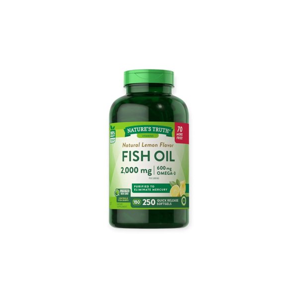 Omega 3 Fish Oil 2000mg 250Caps Natures Truth