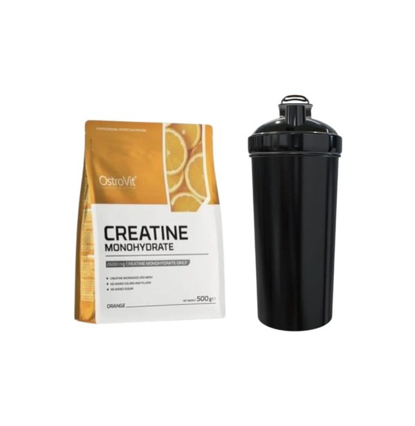 Pack Creatina Monohidratada 500gr + Shaker Ostrovit