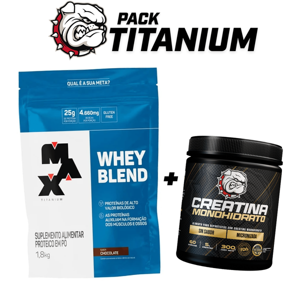 Pack Titanium Whey 1,8kg + Creatina 300g