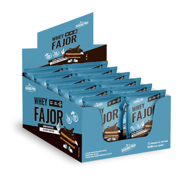 Shark Whey Alfajor 12 Uni Chocolate