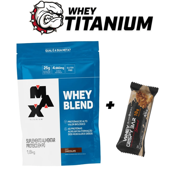 Whey Titanium Blend1,8kg + Whey Bar