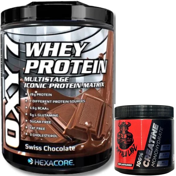 Pack Oxy 7 Whey Protein 5lb + Creatine 100% Monohydrate Buffalo Labz 300gr