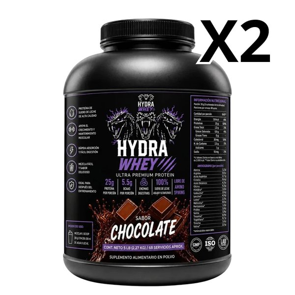 Pack 2 Hydra Whey Ultra Premium Protein 5lb