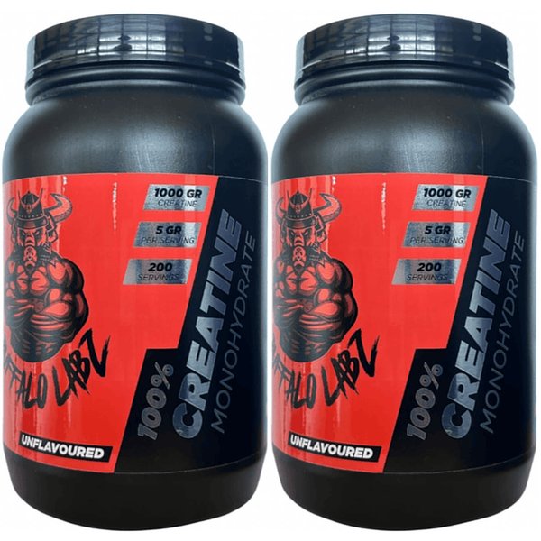2 Creatina 100% Monohydrate Buffalo Labz 1kg