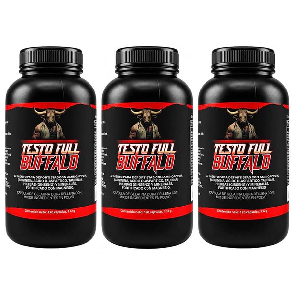 Pack 3 Testo Full Buffalo 120Capsulas