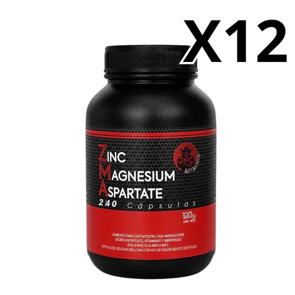 Pack 12 Zma Buffalo Labz 240 Cápsulas