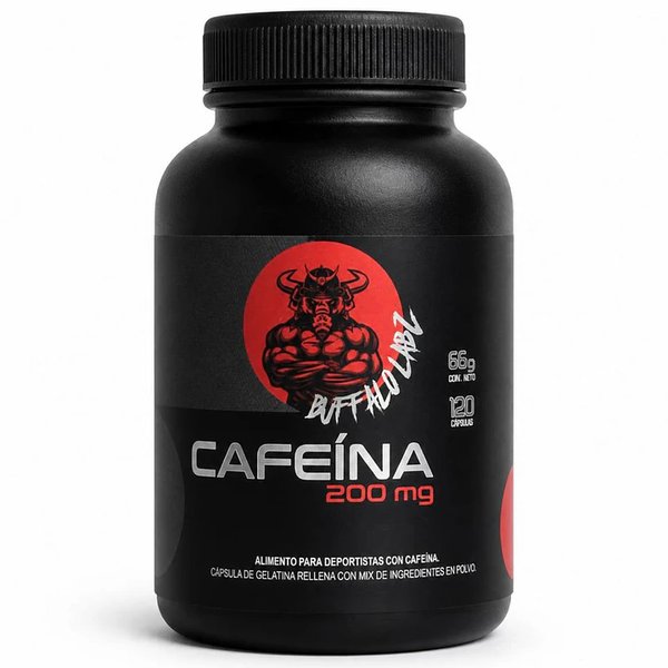 Cafeina 200mg Buffalo Labz 120 Cápsulas