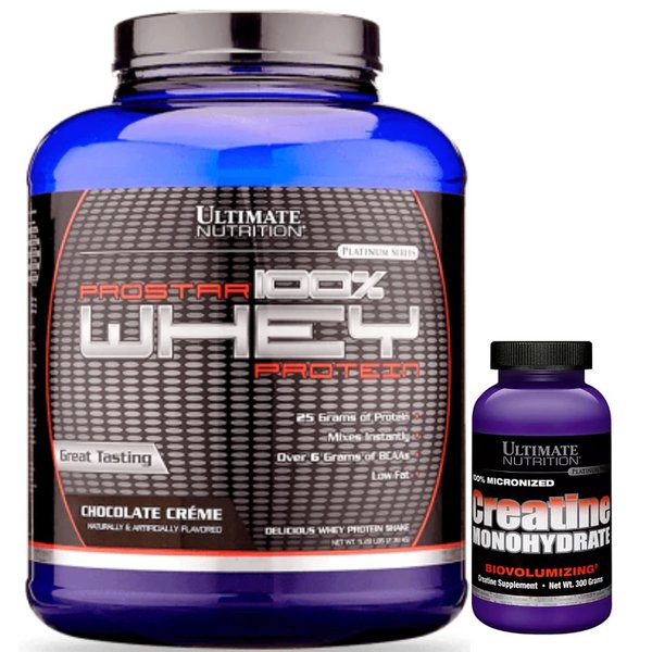 Pack Prostar Whey Protein 5lb + Creatina Monohydrate Ultimate Nutritrion 300gr