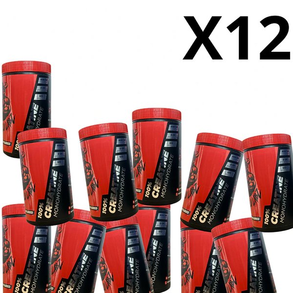 Pack 12 Creatina 100% Monohydrate Buffalo Labz 600gr