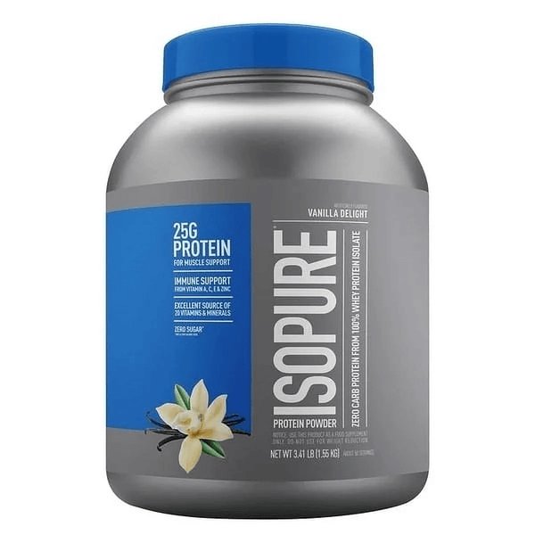 Isopure Zero Carb Vanilla Protein Isolate 3.4lb